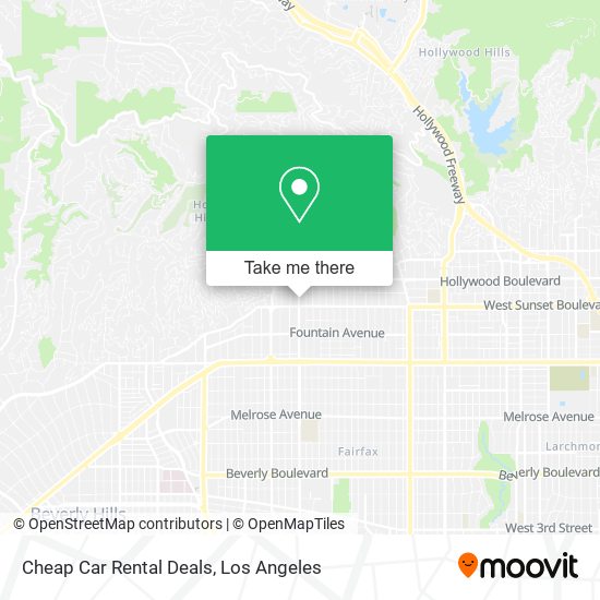 Mapa de Cheap Car Rental Deals