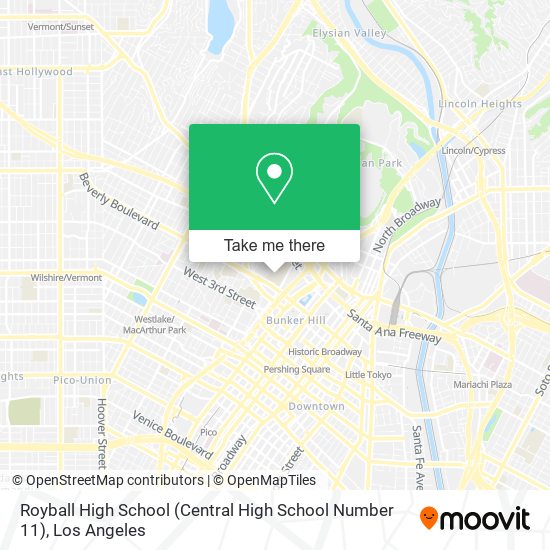 Mapa de Royball High School (Central High School Number 11)