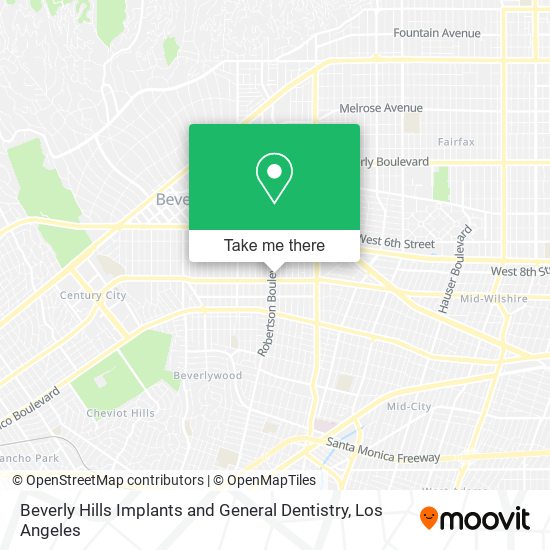 Beverly Hills Implants and General Dentistry map