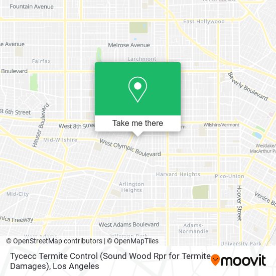 Mapa de Tycecc Termite Control (Sound Wood Rpr for Termite Damages)