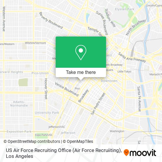 Mapa de US Air Force Recruiting Office (Air Force Recruiiting)