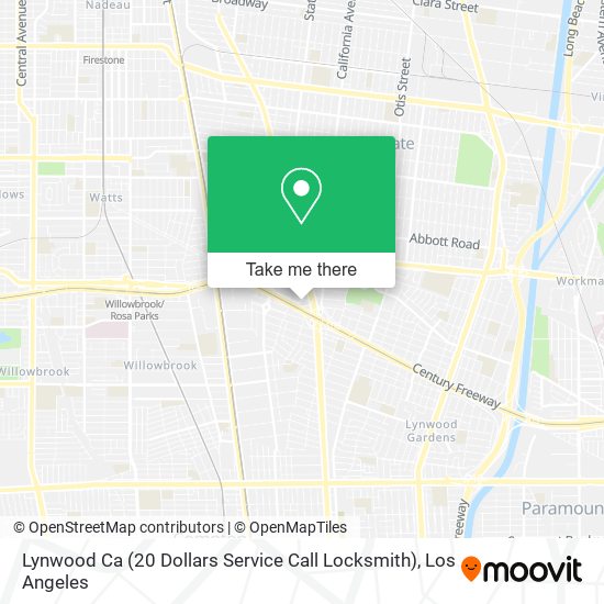 Mapa de Lynwood Ca (20 Dollars Service Call Locksmith)