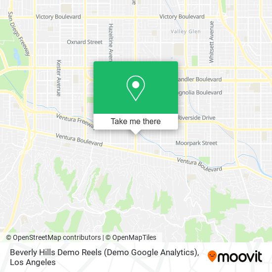Mapa de Beverly Hills Demo Reels (Demo Google Analytics)