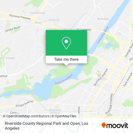 Mapa de Riverside County Regional Park and Open