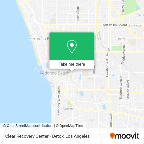 Clear Recovery Center - Detox map