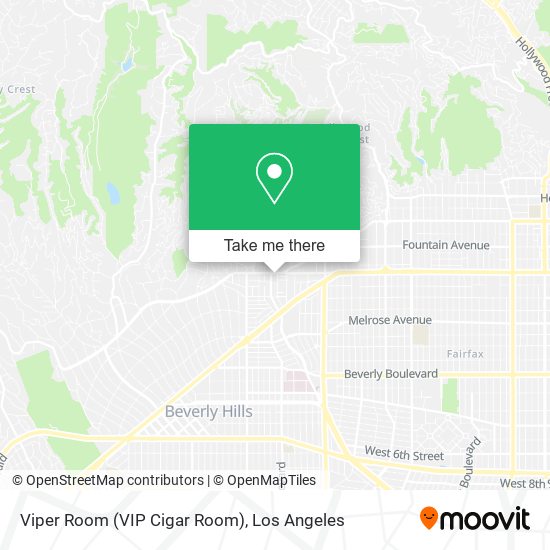 Mapa de Viper Room (VIP Cigar Room)