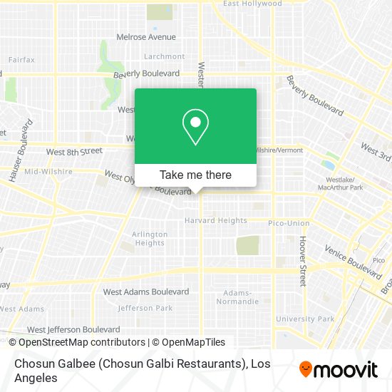 Mapa de Chosun Galbee (Chosun Galbi Restaurants)