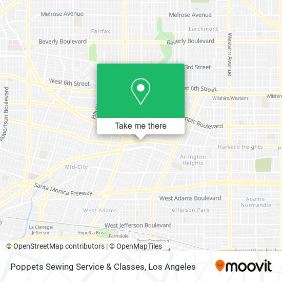 Poppets Sewing Service & Classes map