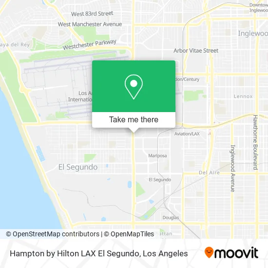 Mapa de Hampton by Hilton LAX El Segundo