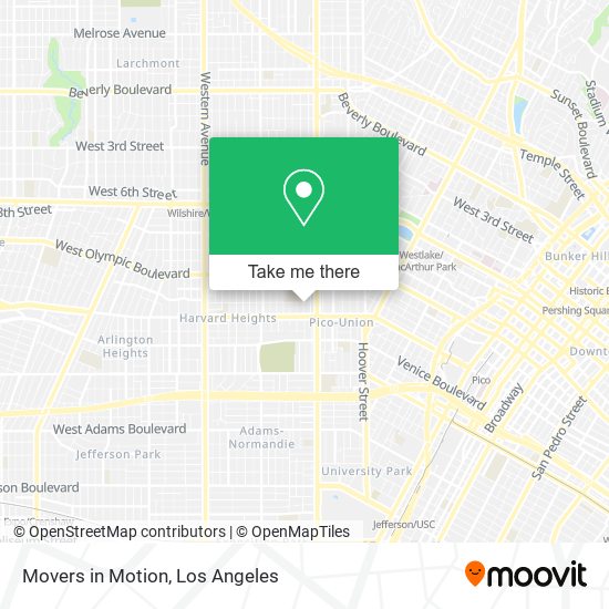 Movers in Motion map