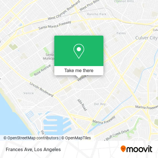Frances Ave map