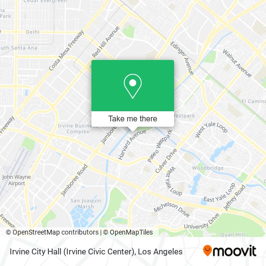 Mapa de Irvine City Hall (Irvine Civic Center)