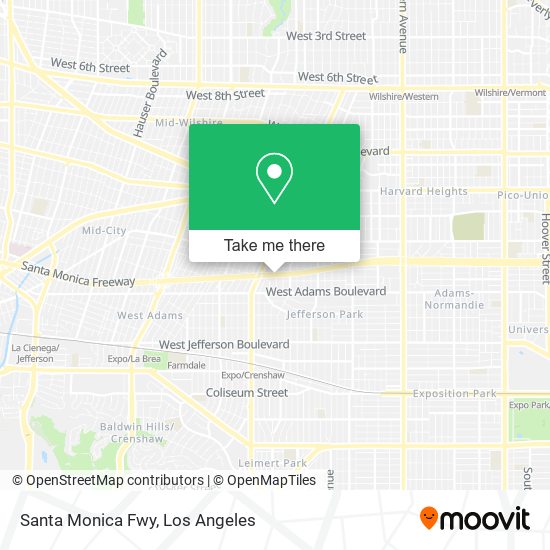 Mapa de Santa Monica Fwy