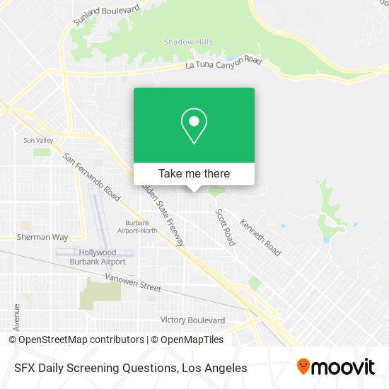 Mapa de SFX Daily Screening Questions