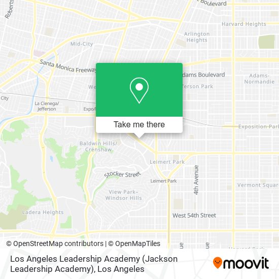 Mapa de Los Angeles Leadership Academy (Jackson Leadership Academy)