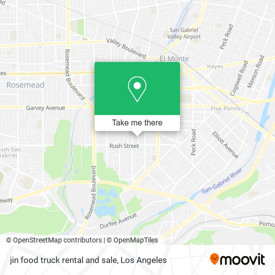 jin food truck rental and sale map