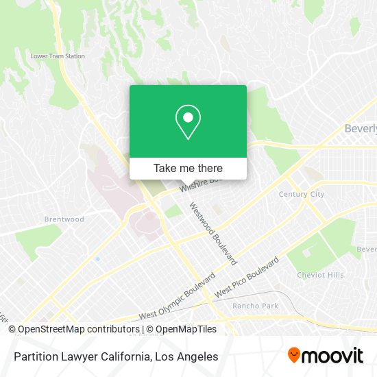 Partition Lawyer California map