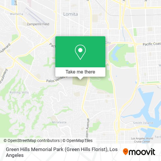 Mapa de Green Hills Memorial Park (Green Hills Florist)