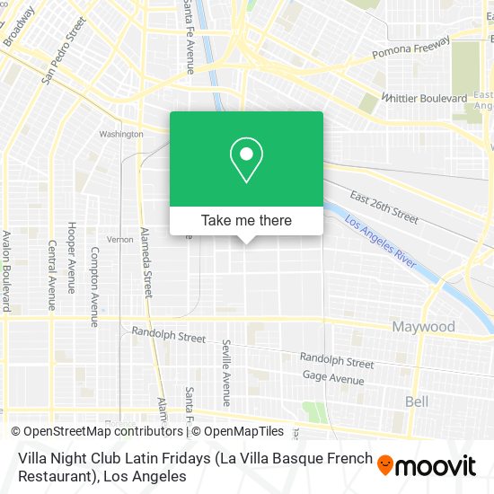 Villa Night Club Latin Fridays (La Villa Basque French Restaurant) map