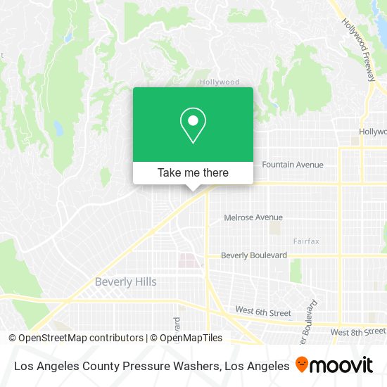 Los Angeles County Pressure Washers map