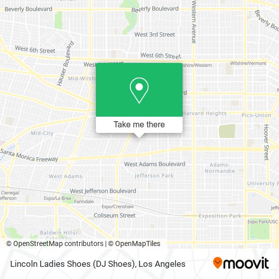 Mapa de Lincoln Ladies Shoes (DJ Shoes)