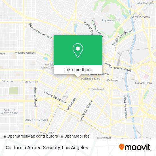 California Armed Security map