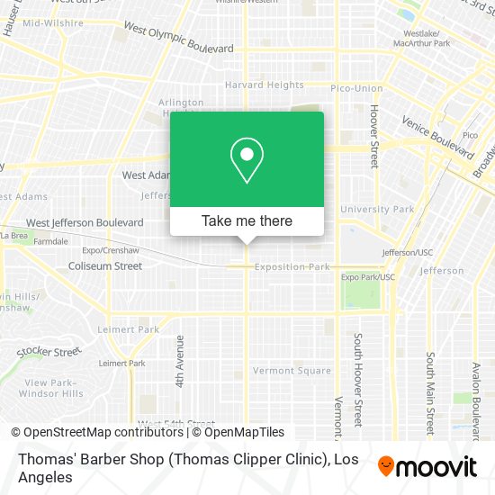 Mapa de Thomas' Barber Shop (Thomas Clipper Clinic)