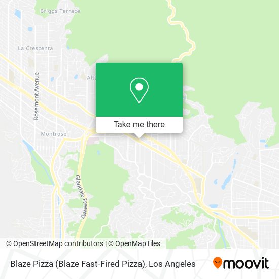 Mapa de Blaze Pizza (Blaze Fast-Fired Pizza)