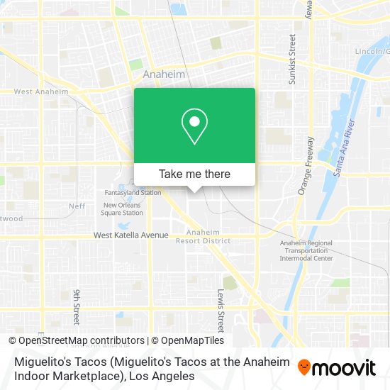 Mapa de Miguelito's Tacos (Miguelito's Tacos at the Anaheim Indoor Marketplace)