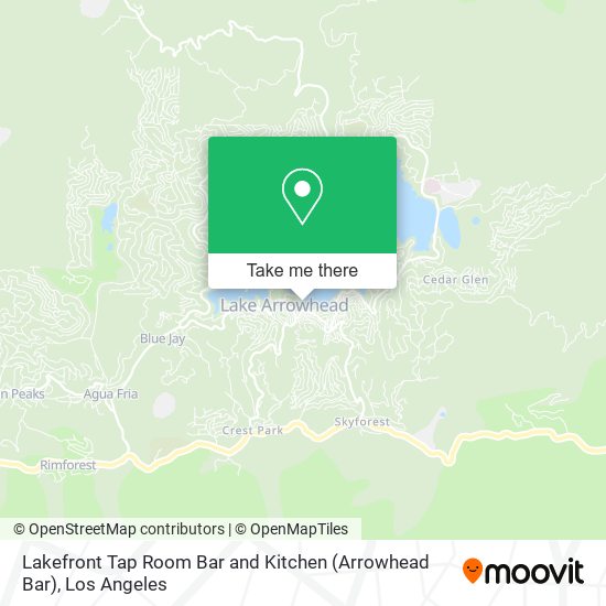 Mapa de Lakefront Tap Room Bar and Kitchen (Arrowhead Bar)