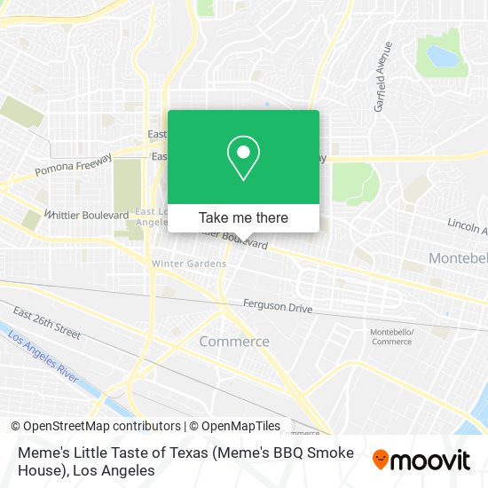 Meme's Little Taste of Texas (Meme's BBQ Smoke House) map