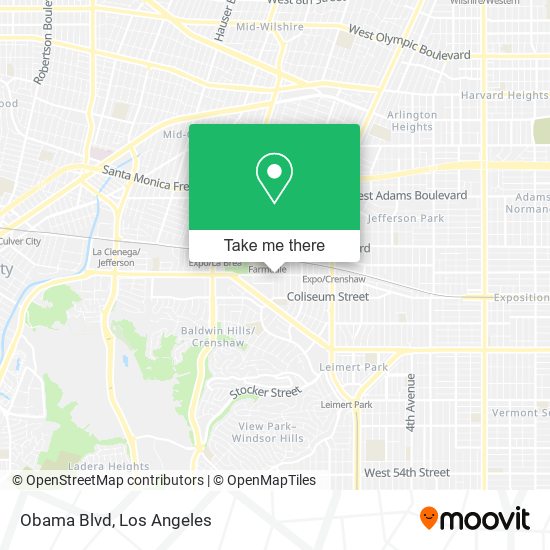 Obama Blvd map