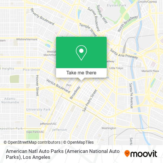 American Natl Auto Parks map
