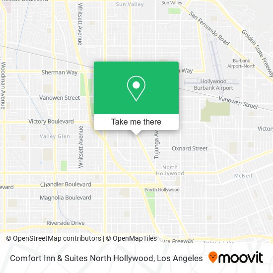 Mapa de Comfort Inn & Suites North Hollywood