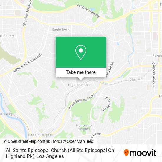 Mapa de All Saints Episcopal Church (All Sts Episcopal Ch Highland Pk)