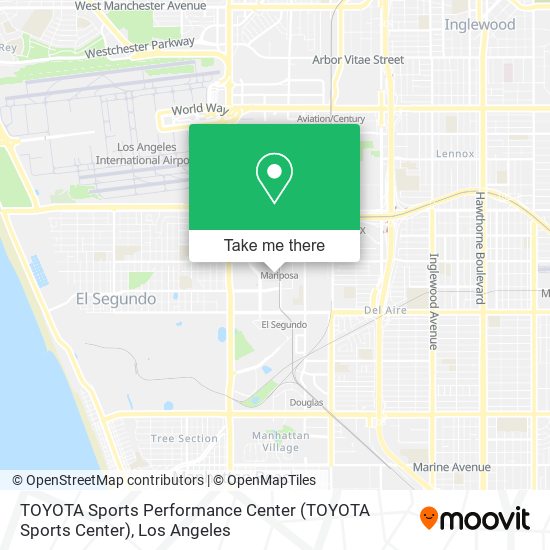 Mapa de TOYOTA Sports Performance Center