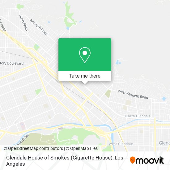 Mapa de Glendale House of Smokes (Cigarette House)