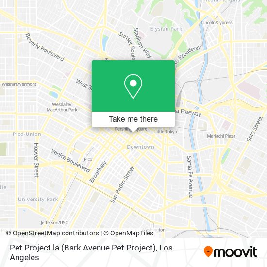 Pet Project la (Bark Avenue Pet Project) map