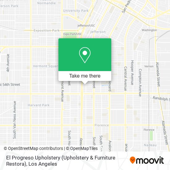 El Progreso Upholstery (Upholstery & Furniture Restora) map