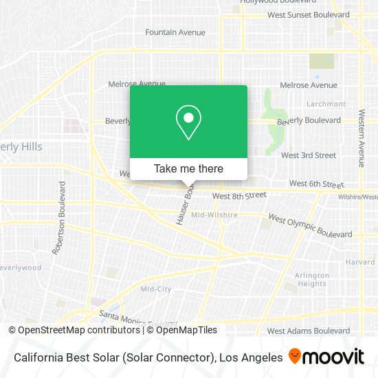 California Best Solar (Solar Connector) map