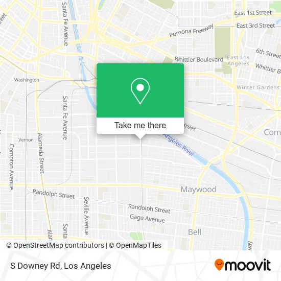S Downey Rd map