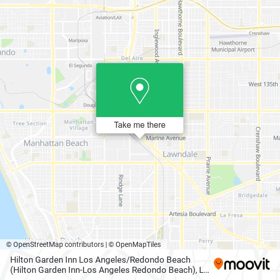 Mapa de Hilton Garden Inn Los Angeles / Redondo Beach