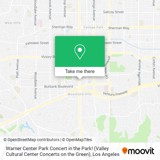 Warner Center Park Concert in the Park! (Valley Cultural Center Concerts on the Green) map