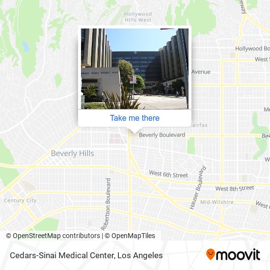 Cedars-Sinai Medical Center map