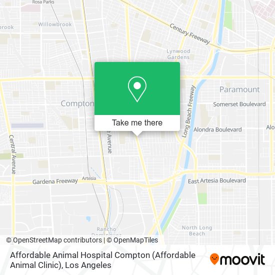 Mapa de Affordable Animal Hospital Compton (Affordable Animal Clinic)