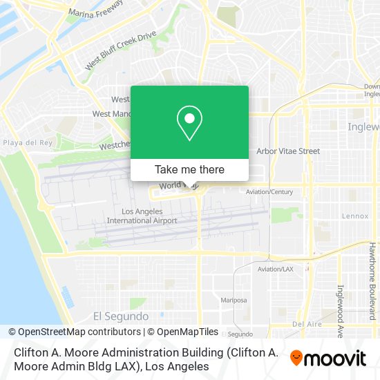 Mapa de Clifton A. Moore Administration Building (Clifton A. Moore Admin Bldg LAX)
