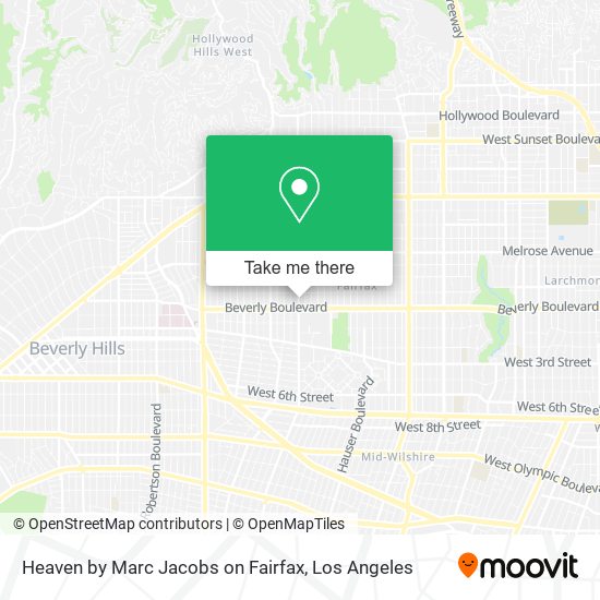 Heaven by Marc Jacobs on Fairfax map