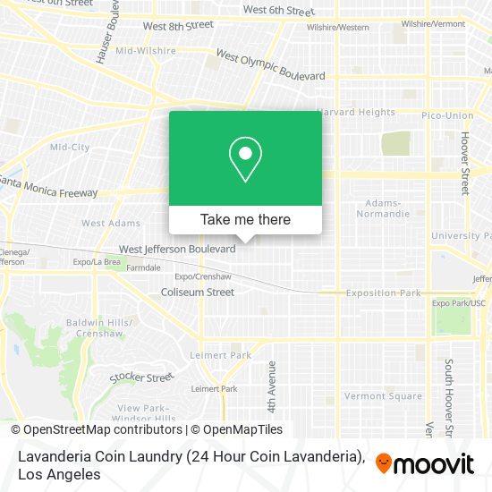 Mapa de Lavanderia Coin Laundry (24 Hour Coin Lavanderia)