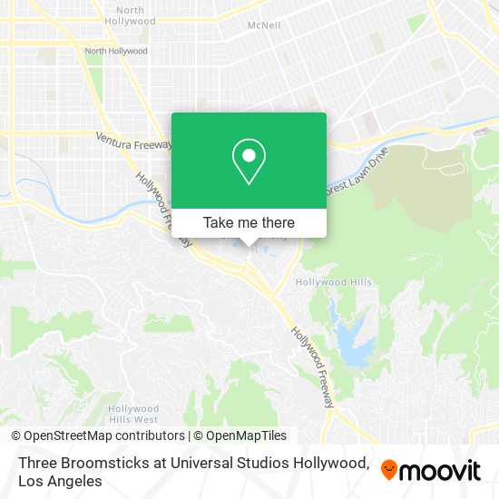 Mapa de Three Broomsticks at Universal Studios Hollywood