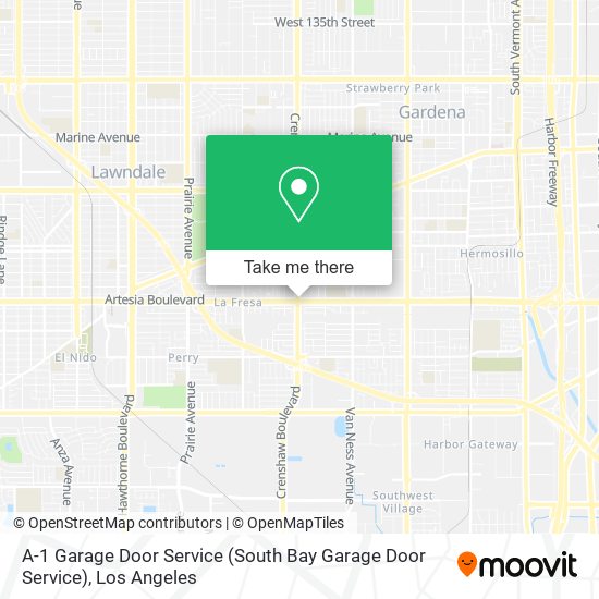 Mapa de A-1 Garage Door Service (South Bay Garage Door Service)